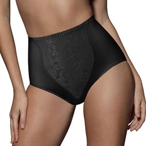 Bali Lace Panel Shaping Brief, 2-Pack 2 Black